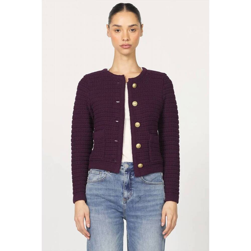 NEW DEAR JOHN DENIM cambria sweater in fig
